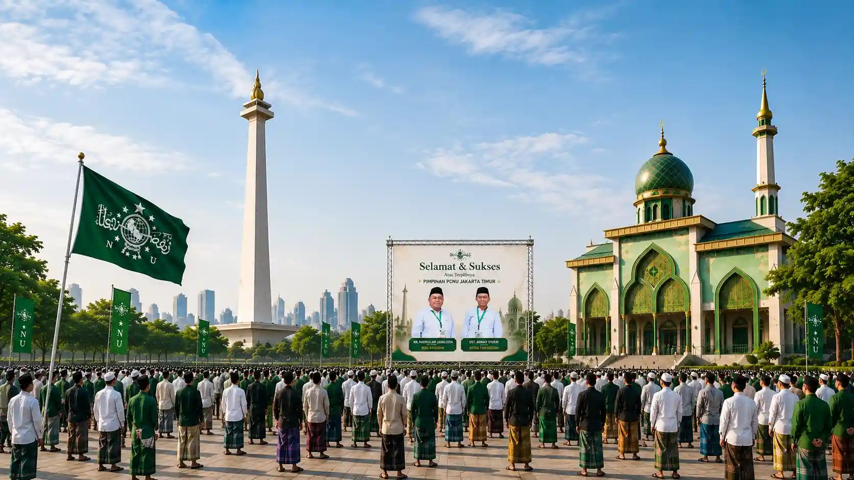 Kebersamaan pengurus dan warga PWNU Pengurus Wilayah Provinsi Di Yogyakarta